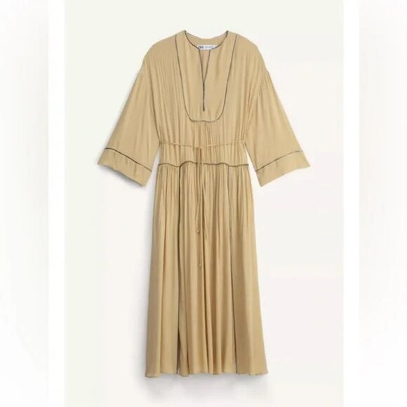 ZARA LIMITED EDITION LONG SLIT DRESS - Picture 1 of 8